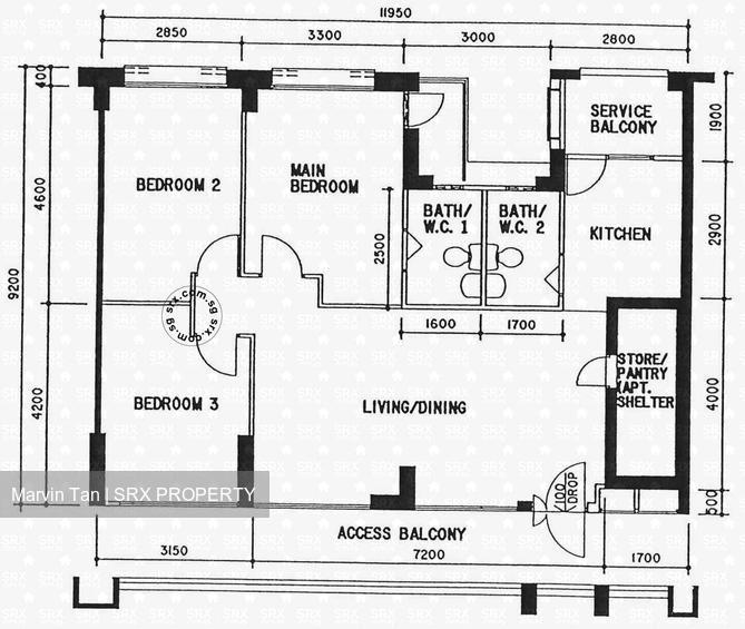 Blk 969 Hougang Street 91 (Hougang), HDB 4 Rooms #212156621
